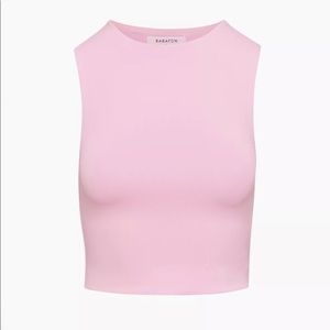 Babaton muscle tank - light pink crop
